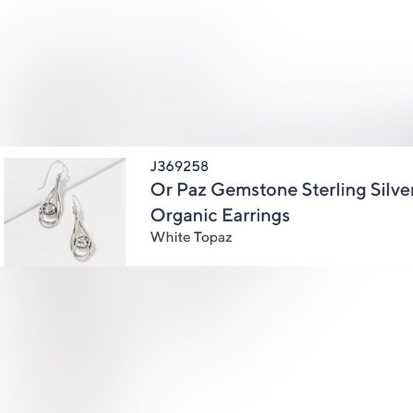Or Paz white topaz earrings - Picture 5 of 5